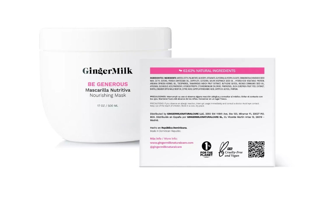 Mascarilla capilar nutritiva e hidratante con proteínas-17 onzas