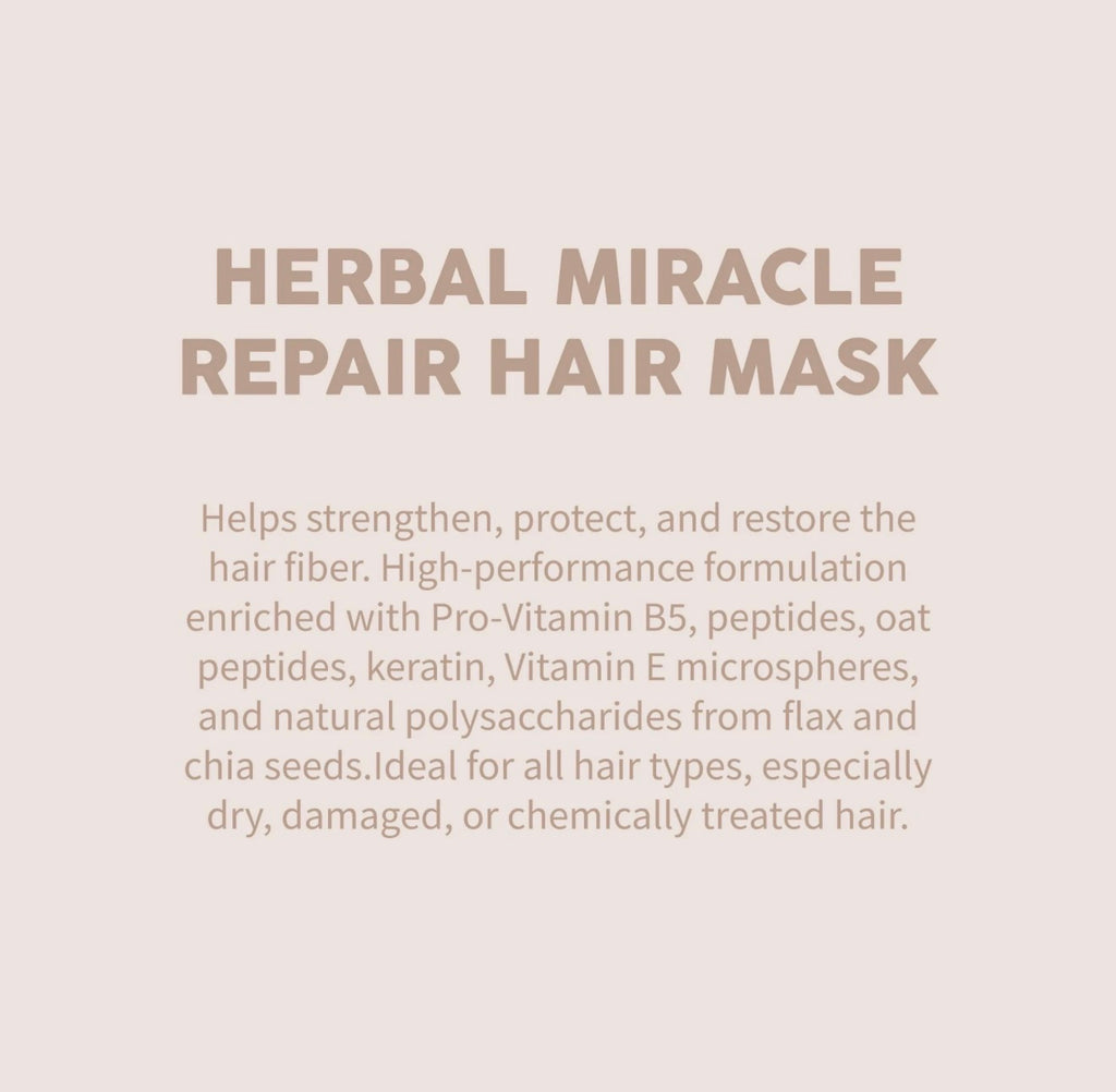 Mascarilla capilar reparadora Herbal Miracle