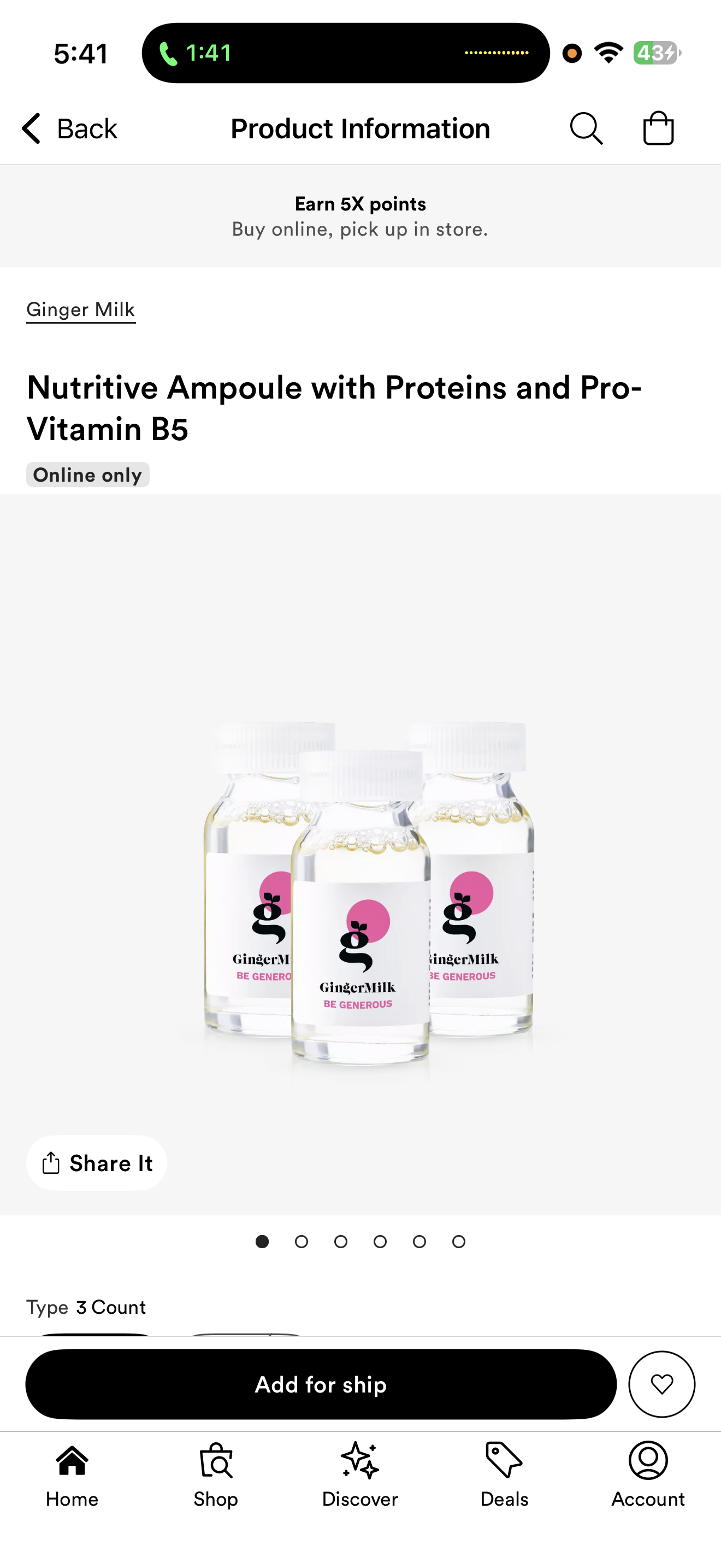 Ampolla nutritiva con proteínas y provitamina B5- 3 unidades