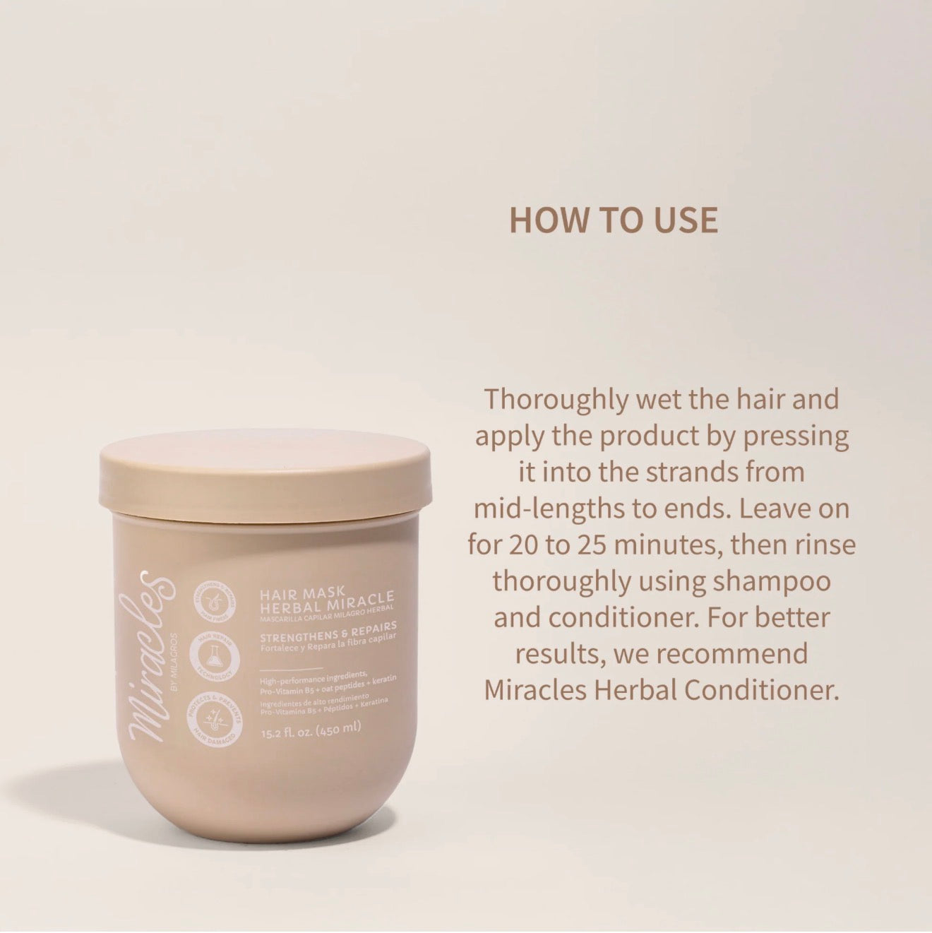 Mascarilla capilar reparadora Herbal Miracle