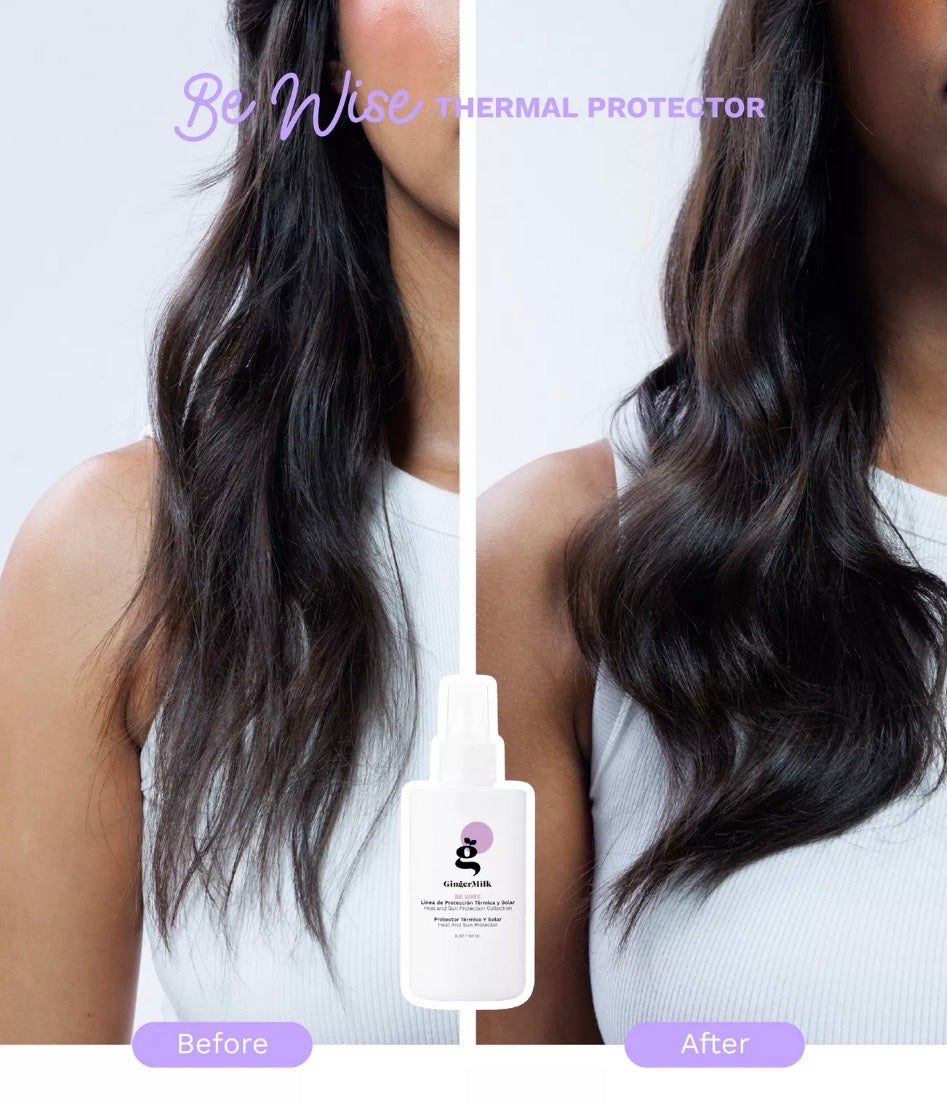 Protector capilar contra el calor y el sol: hidrata y previene el encrespamiento.