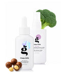 Dúo de aceites capilares con protección térmica y solar y efecto antiencrespamiento, con aceites de jojoba y macadamia (2 piezas)